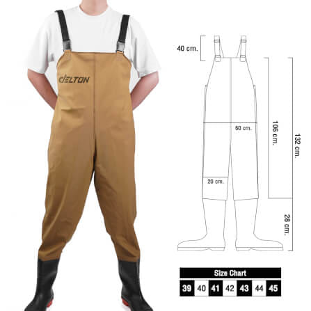 ชุดกันน้ำ DELTON เบอร์ 41 สีน้ำตาล_7